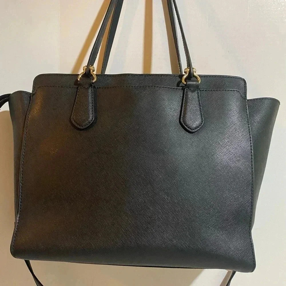 Michael kors Black saffiano leather satchel handbag - Picture 2 of 12